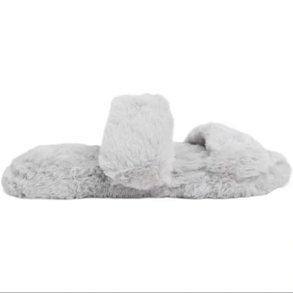 NWT ASOS DESIGN Zhuji Double Strap Scuff Slippers Gray 
Sz Medium - Picture 4 of 7